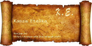 Kasza Etelka névjegykártya