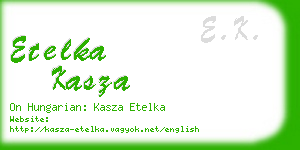 etelka kasza business card